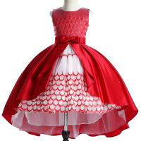 Vestido de princesa para niña, gran oferta, elegante, para presentadora, espectáculo, actuación de Piano - details 13