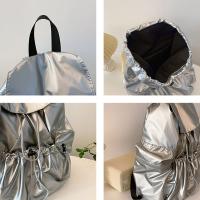 Linda mochila con cordón de estilo coreano, gran capacidad, diseño de nicho, bolsa de nailon suave y ligera, bolsa plegable para libros, bolso de hombro para exteriores - details 2