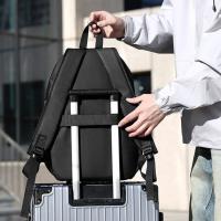 Mochila para ordenador de gran capacidad para hombre, bolsa para ordenador de negocios de ocio antisalpicaduras, interfaz USB, mochila de viaje de estilo Simple - details 1