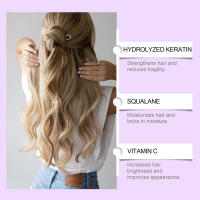 HOEGOA queratina hidrata, nutre, repara el cabello seco y encrespado y utiliza una película capilar con proteína de cola. - details 6