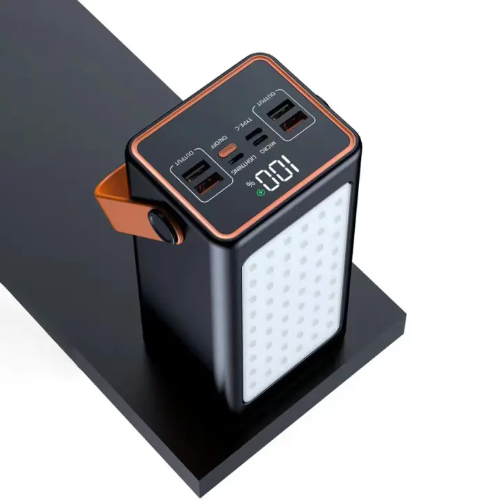 Power Bank de Carga Rápida de Litio Polímero 50000/100000/160000mAh Conector Micro USB Luz LED - 1