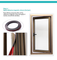 Cortina de Pantalla Magnética Personalizable DIY Malla de Tul de Ventana - details 11