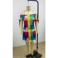 Vestido Estampado Sexy A La Moda Para Mujer, Vestido Acampanado De Manga Corta Con Hombros Descubiertos, Minivestidos Con Hombros Descubiertos Para Mujer - details 38