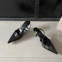 Zapatos de tacón alto plateados puntiagudos para mujer stiletto back zapatos individuales vacíos nuevos con falda bolsa cabeza sandalias zapatos de mujer - details 12