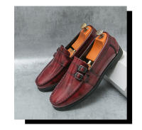 Estilo de pelo puntiagudo casual británico mocasines tendencia transpirable. - details 3