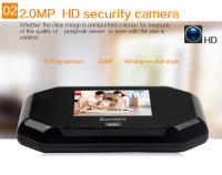 Mirilla inteligente electrónica puerta remoto monitor Timbre con camara exterior - details 5
