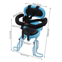 Asiento trasero de bicicleta para niños, accesorio de bicicleta, adecuado con cojín de asiento para niños - details 3