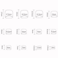 Uñas de los pies postizas cuadradas, uñas naturales irrompibles, simples, para ir de compras, viajar y citas - details 7