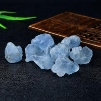 Cristales de roca Natural en bruto, piedra de energía curativa de Reiki, espécimen Mineral de decoración de Acuario, Celestia azul, 100g - details 0