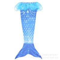 Conjunto de bikini de traje de baño de sirena de tres piezas, cola de sirena con aletas - details 15