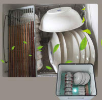 Mini lavavajillas automático portátil, encimera pequeña, encimera independiente, blanco - details 4