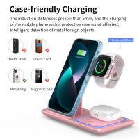Cargador inalámbrico 3 en 1 para iPhone 16, 15, 14, 13, 12, 11, X, 8, Samsung S24, S23, S22, S21, Apple Watch 10, 9, 8, 7, 6, 5, 4, 3 SE, Airpods 2, 3, Pro samsung Galaxy buds - details 8