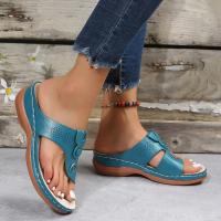 Zapatillas de tacón de cuña para mujer, zapatos de verano - details 6
