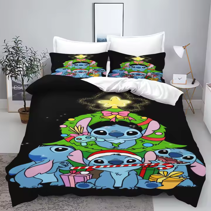 Juego de Ropa de Cama Estampada de Dibujos Animados Tamaño Rey para Niños - 1