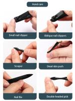 Juego de cortaúñas de 23 piezas, herramienta de manicura profesional, herramienta para el cuidado de los pies, Kit de aseo para el cuidado de las uñas con lujoso estuche de viaje, regalos - details 11