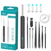Herramienta de extracción de cera de oído recargable con cámara, recogedor de oído, negro + traje de 8 piezas - details 5