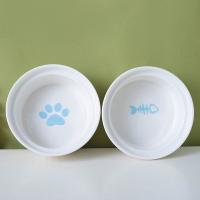 Cuenco colorido para gatos, cuenco doble con protección Cervical, cuenco de alimentación para mascotas, cuenco de agua Diagonal de base alta de cerámica para alimentación y bebida - details 6