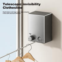 Tendedero retráctil para interiores y exteriores, líneas de secado invisibles para balcón, colgador de ropa que ahorra espacio, 4,2 m - details 13