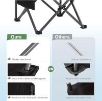 Silla Plegable para Acampar Negro Equipo de Sentado al Aire Libre - details 5