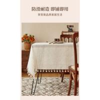 Mantel de lino para mesas rectangulares, manteles franceses lavables para fiestas, mesa de comedor de cocina interior y exterior - details 8