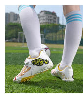 Nuevos zapatos de fútbol dorados a la moda para niños, zapatos de fútbol antideslizantes cómodos, zapatillas deportivas para niños, zapatillas deportivas para niños - details 20
