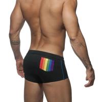 Calzoncillos sexis, bañadores ajustados elásticos, traje de baño de arcoíris para hombre, marca de Surf, pantalones deportivos de playa de verano, traje de baño Push-up para hombre - details 9