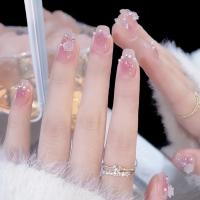 Pack de 24 piezas uñas removibles media y larga manicura parche uñas postizas - details 46