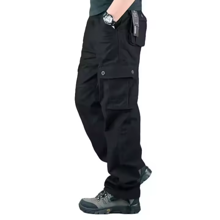 Pantalones de carga tácticos para hombres, Ropa de algodón para exteriores de talla grande, Pantalones de senderismo de camuflaje - 1