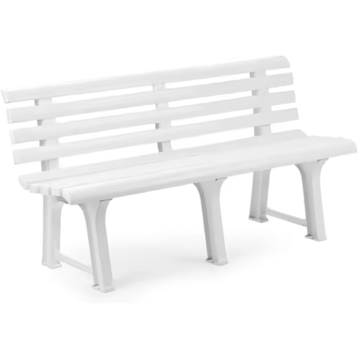 Banco Resina Blanco 145x49 cm. - 1