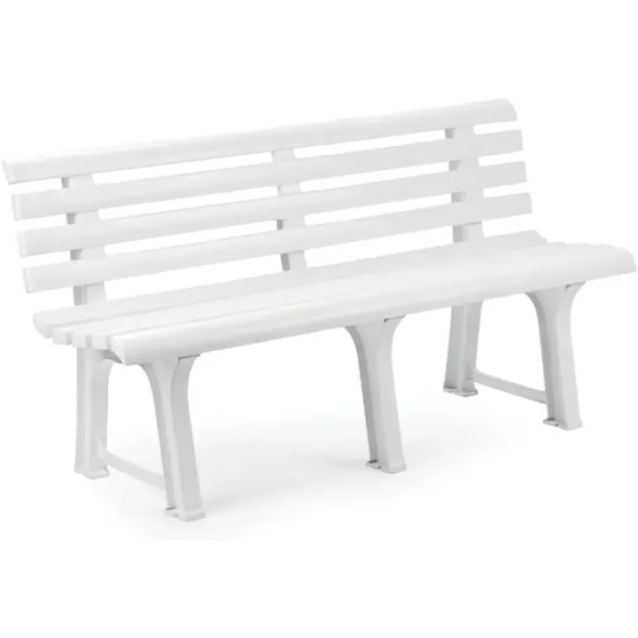 Banco Resina Blanco 145x49 cm. - 1