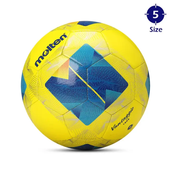 Balón de fútbol Molten 1000, tamaño 5, cosido a máquina, cuero suave, entrenamiento de competición de PU, balón de fútbol para niños 1000 - 1