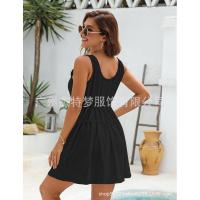 Vestido de bolsillo de encaje con cuello en V y protector solar de playa elegante nuevo a la moda para mujer - details 16