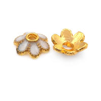 Tapetes de Flores de Brasso Dorado 18K 30PCS Accesorios de Joyería DIY de Alta Calidad - details 19
