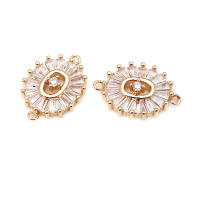 Colgantes de Encanto de Margarita de Brass de 18K Oro 4PCS Diamante Falo Joyería de Moda China - details 1