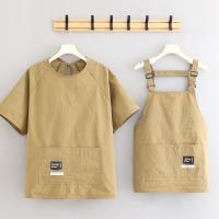 Delantal de manga corta impermeable y duradero, delantal de cocina a prueba de aceite de Color sólido, delantal de cocina suave y cómodo para comedor - details 7
