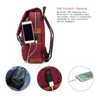 Mochila escolar adolescentes para portátil con puerto de carga USB, elegante mochila de viaje resistente al agua - details 20