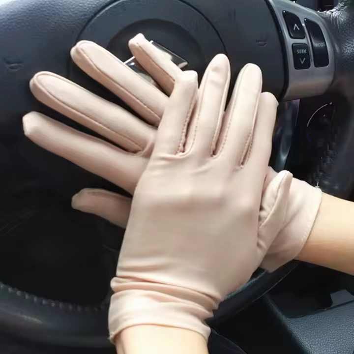 Hombres Mujeres Spandex Elástico Verano Guantes de conducción finos Guantes de etiqueta Protección solar Anti-UV - 1