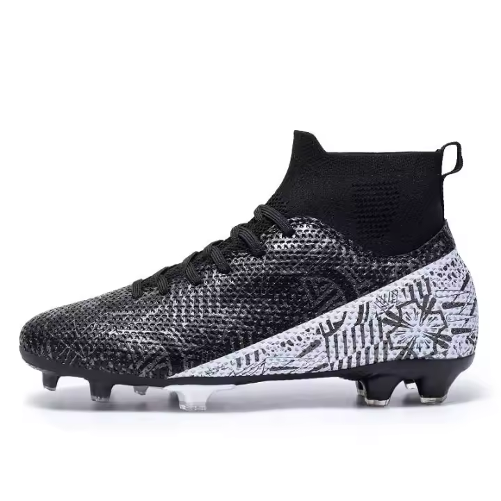 Gran oferta de zapatos de fútbol para hombre, tacos deportivos de césped de gran tamaño con forro de cuero genuino para todas las estaciones, para verano, invierno, primavera y otoño - 1