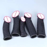 Leten Extender Realistic Condom Delay Ejaculation Sleeve Dick Male Dildo Sex Toys for Men Adult Erotic Goods - details 16