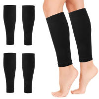 Mangas de compresión de pantorrilla altamente elásticas para hombres y mujeres, Mangas de soporte de pantorrilla para alivio de calambre de piernas, venas varicosas, correr, 1 par - details 0
