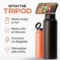Botella de Agua Aislada de Acero Inoxidable de 24oz con Soporte de Teléfono con Imán - details 1