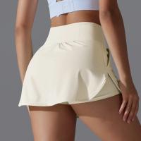 Faldas de tenis falsas de dos piezas con forro y bolsillos para mujer, pantalones cortos deportivos, bloque de sensación cero, ajuste delgado, elásticos, suaves, para yoga - details 3