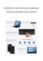 AJIUYU-Teclado mágico para iPad Air 11 M2 2024, Teclado magnético Air 6/5/4 Pro11 2018-2022, funda tipo Folio con retroiluminación inteligente - details 2