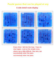 Juego de Laberinto 3D Diikamiiok de 8cm Mezcla de Plástico Juguete Educativo para Niños y Adultos Estilo Cúbico Recomendado para 14 años + - details 8
