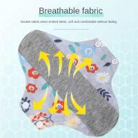 Compresa menstrual absorbente orgánica, reutilizable para evitar fugas de orina, ropa interior lavable, higiene femenina - details 4