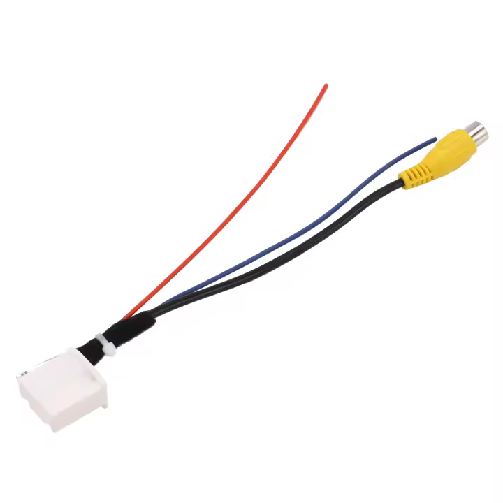 Cable adaptador de cámara de visión trasera de coche de 16 pines, adaptador de Cable de vídeo para cámara de respaldo de estacionamiento, Cable adaptador de cámara de marcha atrás de DVD de navegación - 1
