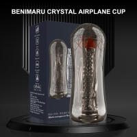 Taza masturbadora masculina automática, vibración, mamada, succión de pene, máquina vibradora, silicona transparente, Coño suave, Vagina, Juguetes sexuales, productos para adultos para hombres - details 5