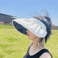 2025 Sombrilla de viaje de Verano, sombrero bloqueador solar, Aleros grandes, temperament anti-UV, Todo Sombrero de Copa vacío, Sombrero de Sol de TIDE, Sombrero de paja para niños - details 4