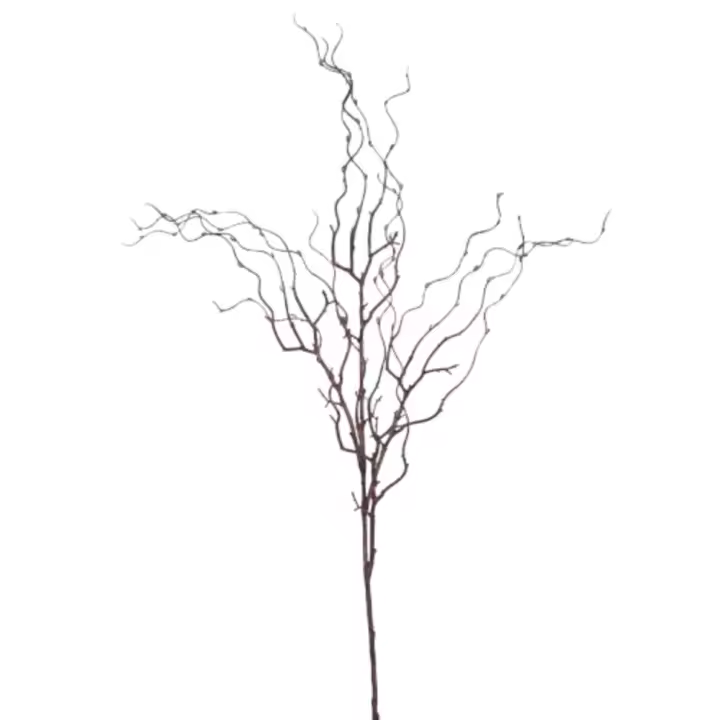 Rama de árbol de simulación de plástico de lujo, sauce Artificial de 120cm, planta falsa elegante y realista, decoración para sala de estar - 1