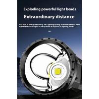 Potente reflector LED multifunción para exteriores, recargable por USB Luz de trabajo, linterna LED de largo alcance para acampar - details 4